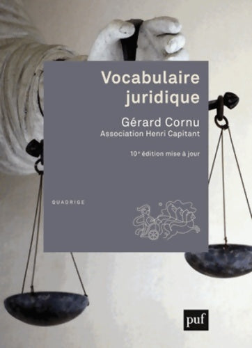 Livrenpoche : Vocabulaire juridique - Gérard Cornu - Livre