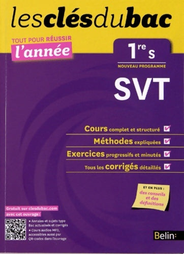 Livrenpoche : Cls du Bac - SVT 1re S - Russir l'anne - Valérie Oliveira - Livre