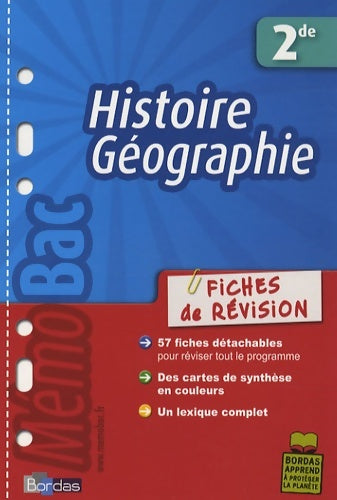 Livrenpoche : MEMOBAC FICH REVIS HIST-GEO 2D - MARIE-FELICIA ALIBERT - Livre