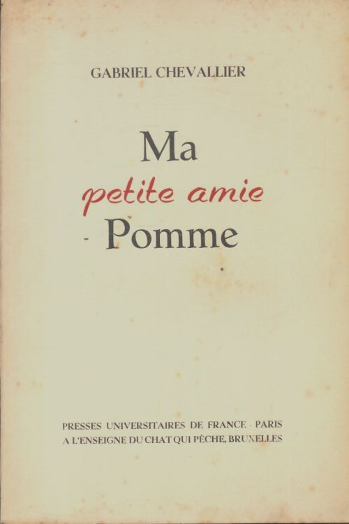 Livrenpoche : Ma petite amie Pomme - Gabriel Chevallier - Livre