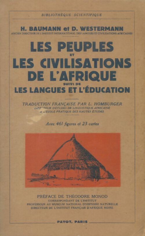 Livrenpoche : Les peuples et les civilisations de l'Afrique - H Baumann - Livre