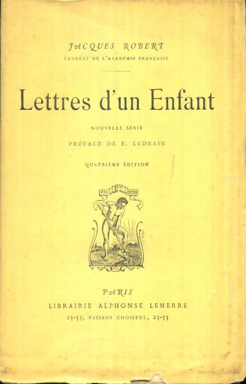 Livrenpoche : Lettres d'un enfant - Jacques Robert - Livre