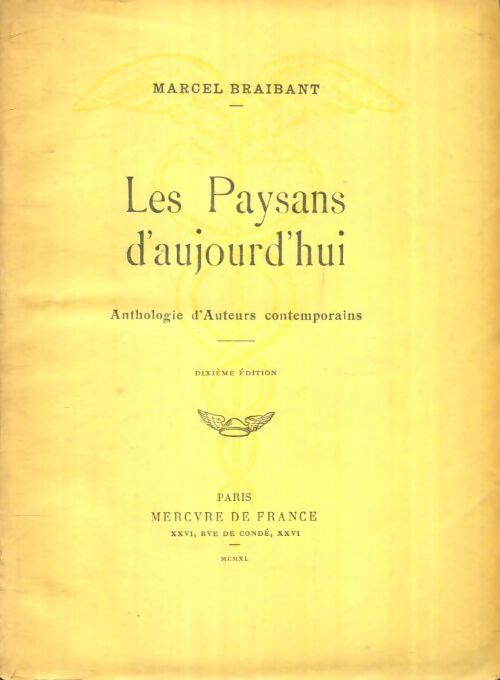 Livrenpoche : Les paysans d'aujourd'hui - Marcel Braibant - Livre