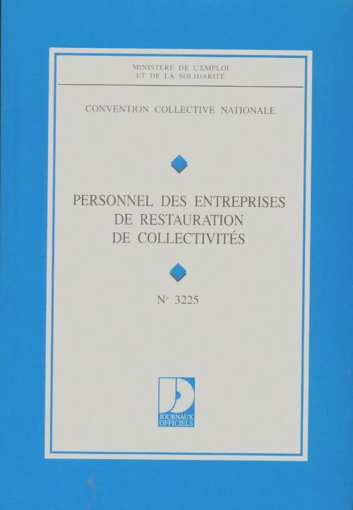 Livrenpoche : Personnel des entreprises de restauration de collectivités - Collectif - Livre