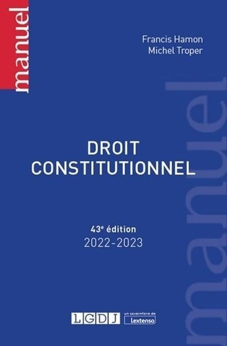 Livrenpoche : Droit constitutionnel - Michel Troper - Livre