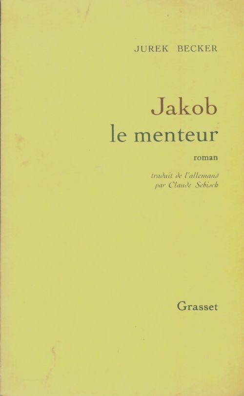 Livrenpoche : Jakob le menteur - Jurek Becker - Livre