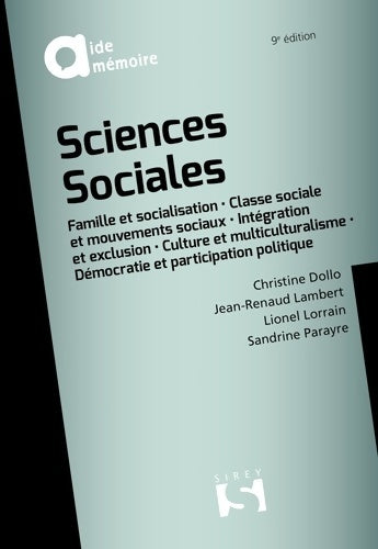 Livrenpoche : Sciences sociales. 9e éd. - Christine Dollo - Livre