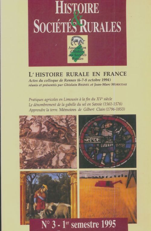Livrenpoche : Histoire & sociétés rurales n°3 - Collectif - Livre