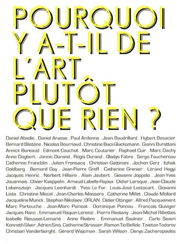 Livrenpoche : Pourquoi y a t'il de l'art plutôt que rien ? - Raphaël Cuir - Livre