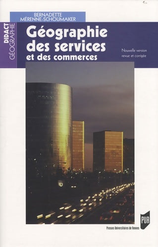 Livrenpoche : géographie DES SERVICES - Pur - Livre