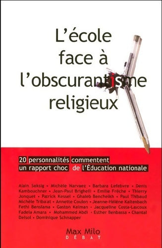 Livrenpoche : L'école face à l'obscurantisme religieux - Collectif - Livre