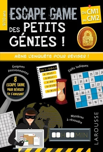 Livrenpoche : Escape games des petits génies CM1 - Mallory Monhard - Livre
