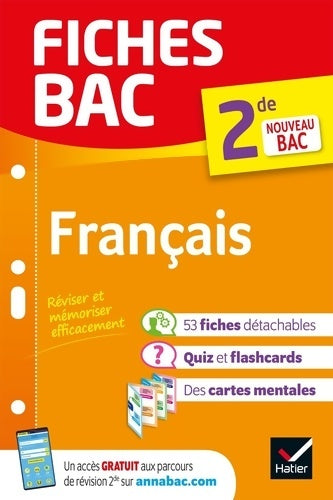 Livrenpoche : Fiches bac - Français Seconde : Tout le programme en fiches de révision détachables - Séverine Charon - Livre