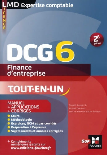 Livrenpoche : DCG 6 - Finance d'entreprise - Manuel et applications - 2e édition - Annaïck Guyvarc'H - Livre