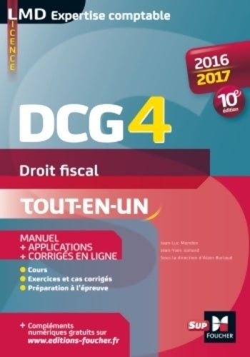 Livrenpoche : DCG4 Droit fiscal : Manuel & applications - Jean-Luc Mondon - Livre