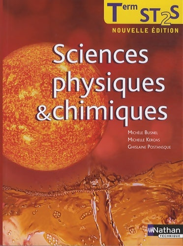 Livrenpoche : Sciences physiques et chimiques - Terminale ST2S - Michèle Busnel - Livre