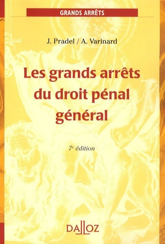 Livrenpoche : Les grands arrêts du droit pénal général - Jean Pradel - Livre