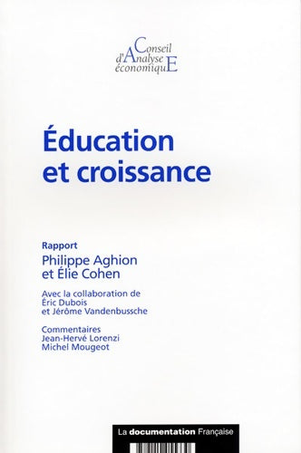 Livrenpoche : éducation et croissance - Philippe Aghion - Livre