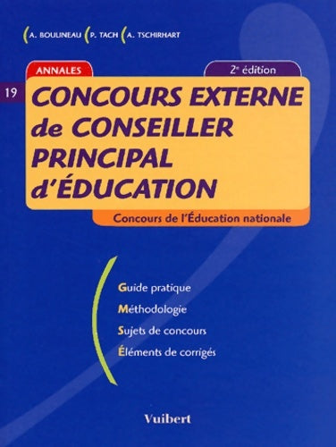 Livrenpoche : Concours externe de conseiller principal d'éducation - Alain Boulineau - Livre