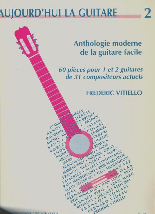 Livrenpoche : Aujpurd'hui la guitare 2 - Frédéric Vitiello - Livre