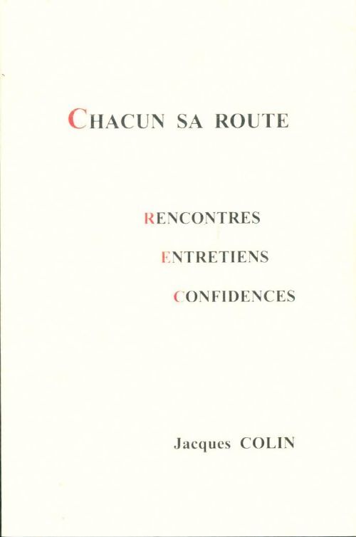 Livrenpoche : Chacun sa route - jacques Colin - Livre