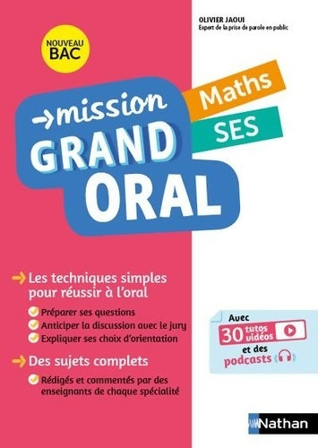 Livrenpoche : Mission Grand oral - Maths / SES - Terminale - Bac 2025 - épreuve finale Terminale Grand oral - Nicolas Coppens - Livre