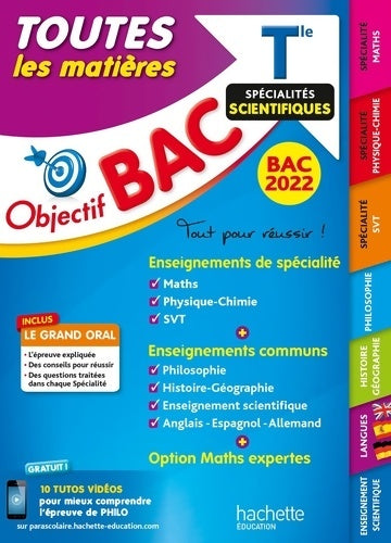 Livrenpoche : Objectif Bac Toutes les matières Term Spécialités scientifiques BAC 2022 - Philippe Rousseau - Livre