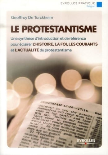 Livrenpoche : Le protestantisme : Une synthèse d'introduction et de référence pour éclairer l'histoire la foi les courants et l'actualité du protestantisme. - Geoffroy De Turckheim - Livre