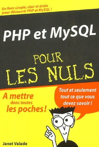 Livrenpoche : PHP et MySQL pour les Nuls - Janet Valade - Livre