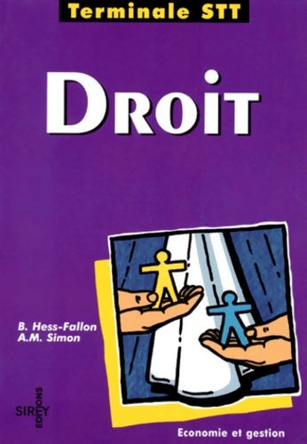 Livrenpoche : Droit terminale STT - Brigitte Hess-Fallon - Livre