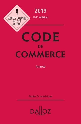 Livrenpoche : Code de commerce annoté - Collectif - Livre