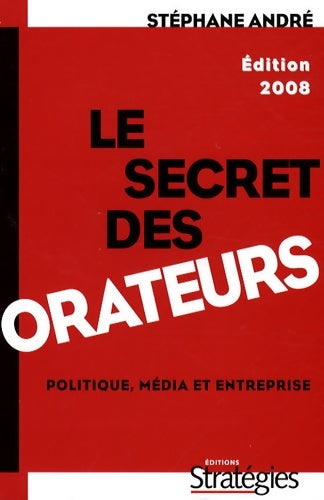 Livrenpoche : Secret des orateurs - André Stéphane - Livre