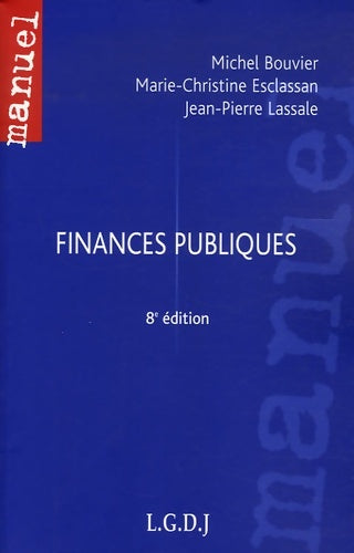 Livrenpoche : Finances publiques - Michel Bouvier - Livre
