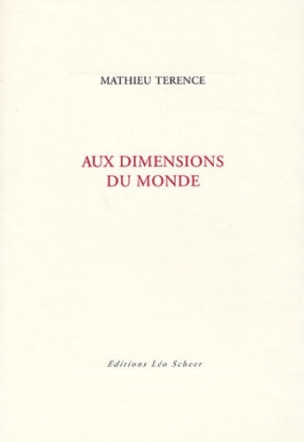 Livrenpoche : Aux dimensions du monde - Terence Mathieu - Livre