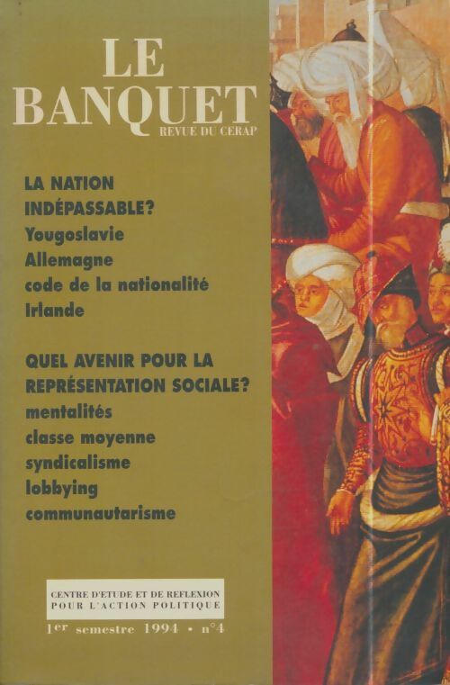 Livrenpoche : Revue du CERAP n°4 : Le banquet - Collectif - Livre