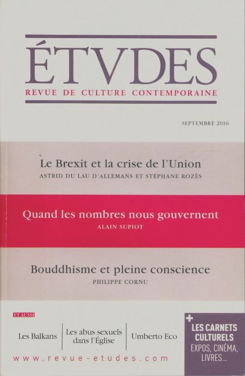 Livrenpoche : Études n°4230 - Collectif - Livre