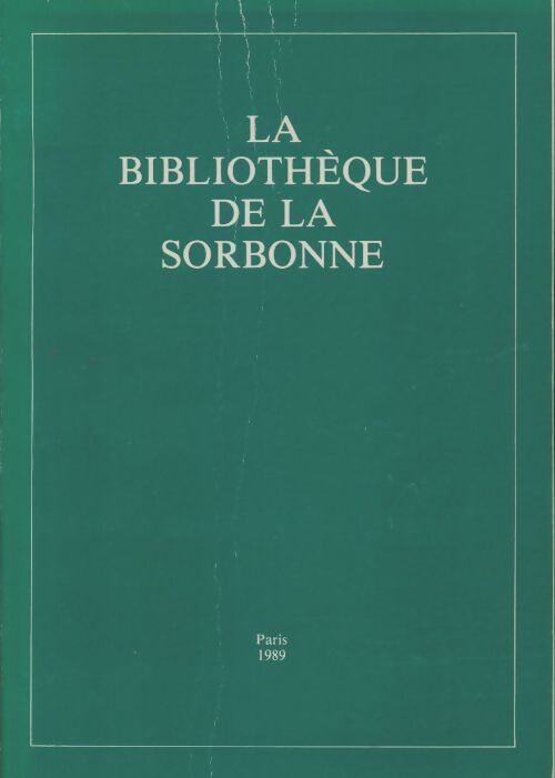 Livrenpoche : La bibliothèqie de la Sorbonne - Collectif - Livre