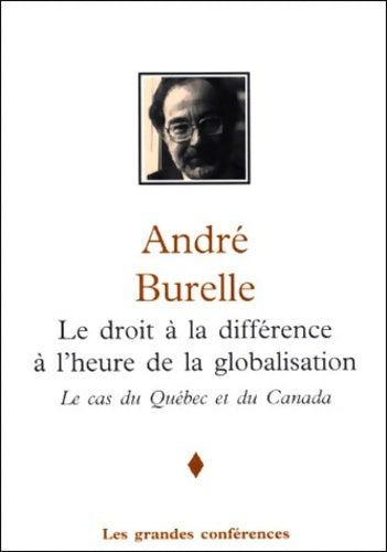 Livrenpoche : DROIT A LA DIFFERENCE A L'HEURE DE LA GLOBALISATION - BURELLE A. - Livre