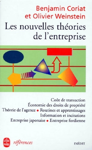Livrenpoche : Les nouvelles théories de l'entreprise - Benjamin Coriat, Olivier Weinstein - Livre