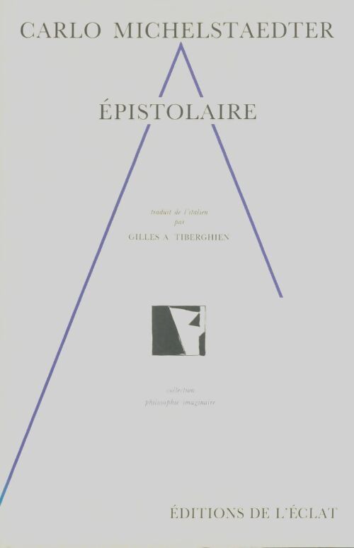 Livrenpoche : Épistolaire - Carlo Michelstaedter - Livre