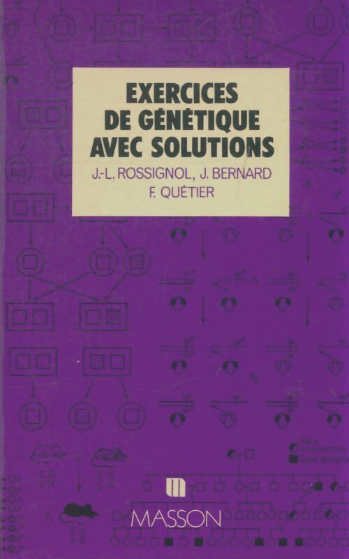 Livrenpoche : Exercices de génétique avec solutions - Collectif - Livre