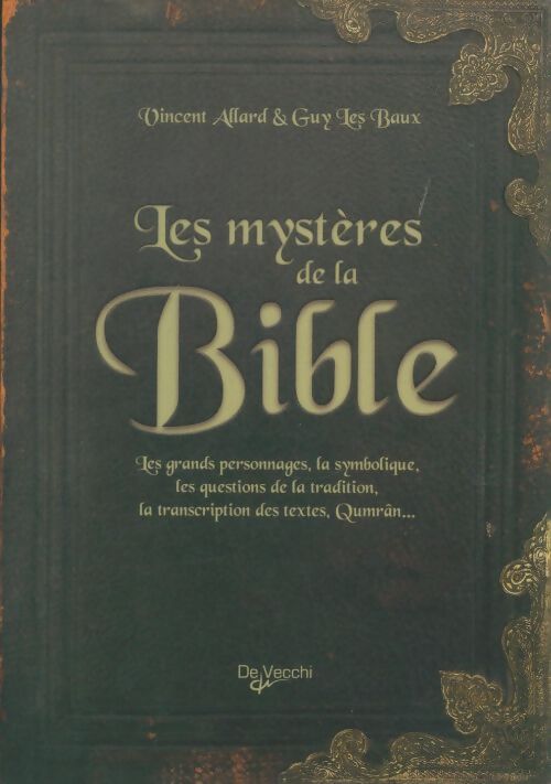 Livrenpoche : Les mystères de la Bible - Vincent Allard - Livre