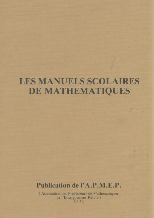 Livrenpoche : Les manuels scolaires de mathématiques - Collectif - Livre