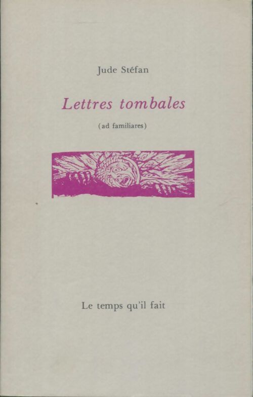 Livrenpoche : Lettres tombales - Jude Stéfan - Livre