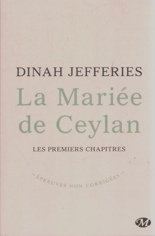 Livrenpoche : La mariée de Ceylan - Dinah Jefferies - Livre