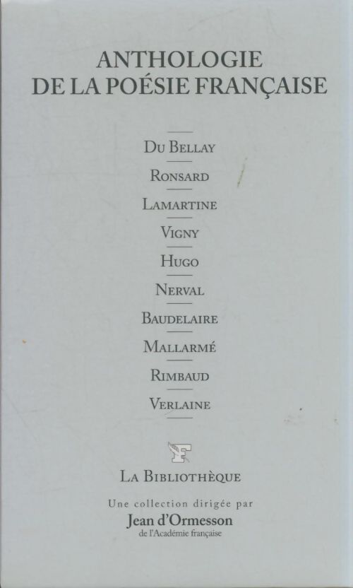 Livrenpoche : Anthologie de la poésie française - Collectif - Livre