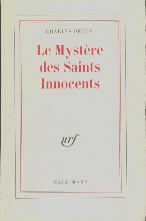 Livrenpoche : Le mystère des saints innocents - Charles Péguy - Livre