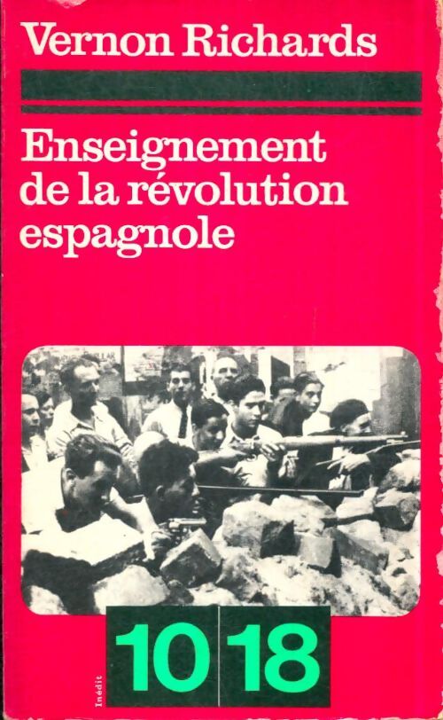 Livrenpoche : Enseignement de la révolution espagnole ( 1936-1939 ) - Vernon Richards - Livre