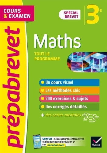 Livrenpoche : Prépabrevet Maths 3e - Brevet 2024 : Cours méthodes et entraînement - Marie-Caroline Bureau - Livre
