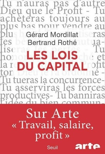 Livrenpoche : Les Lois du capital - Gérard Mordillat - Livre